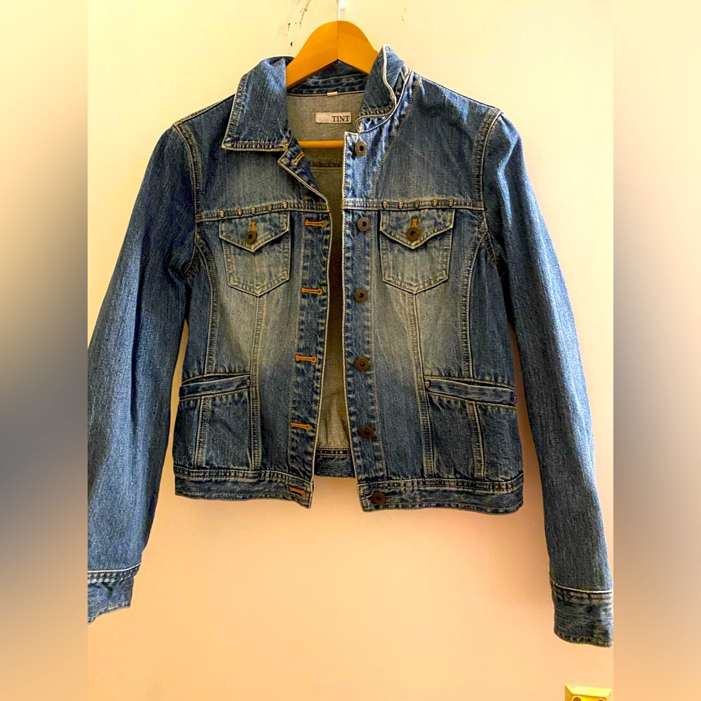 TINT Denim Jacket with skull detail